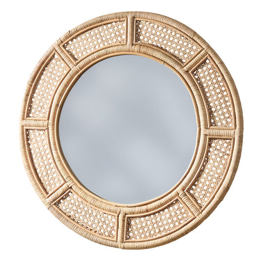 Cane Round Mirror 23